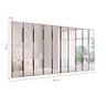Espelho Decorativo Berlim Island 3d Painel Barra Vertical Placa Mdf com Vidro Montável 10 Pçs - 3