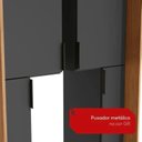 Ver imagem 7 de Conjunto de Escritório Completo com LED 7 Peças 6 Portas 173CMX52,5CMX230CM Linha Liga Modulado