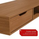 Ver imagem 6 de Conjunto de Escritório Completo com LED 7 Peças 6 Portas 173CMX52,5CMX230CM Linha Liga Modulado
