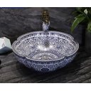 Ver imagem 1 de Cuba Apoio Evier Lisboa Azul e Branca 41x15