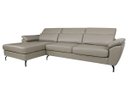 Ver imagem 3 de Sofá de Couro Hannover 3 Lugares com Chaise Baú Esquerda - Avelã