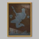 Ver imagem 1 de Quadro Guitarrista Show Man - 20x30cm - Moldura Caixa Madeira