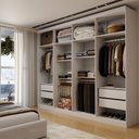 Ver imagem 4 de Guarda-Roupa Casal Bréscia 8 Portas 4 Gavetas Branco - Panorama Móveis