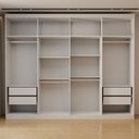 Ver imagem 6 de Guarda-Roupa Casal Bréscia 8 Portas 4 Gavetas Branco - Panorama Móveis