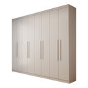 Ver imagem 1 de Guarda-Roupa Casal Bréscia 8 Portas 4 Gavetas Branco - Panorama Móveis
