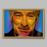 Quadro Ator Cinema Robert De Niro Art Color - 20x30cm - Moldura Caixa Madeira - 1