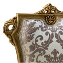Ver imagem 6 de Cadeira Clássica Bege com Dourado a: 115cm L: 59cm P: 44cm