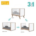 Ver imagem 6 de Quarto de Bebê Completo Confete 5 Portas 5 Gavetas com Vidro Branco/jequitibá - Henn