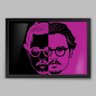 Quadro Ator Cinema Johnny Depp Color - 45x30cm - Moldura Caixa Preto - 1