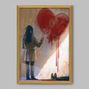 Ver imagem 1 de Quadro Morrer de Amor - 45x30cm - Moldura Caixa Madeira