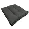 Almofada Futon Decoração 45x45 Cm Cinza Escuro Novita - 1