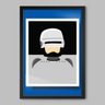 Quadro Filme Robocop Pop Art - 45x30cm - Moldura Caixa Preto - 1
