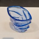 Ver imagem 4 de Vaso Decorativo de Vidro Azul 19x12x12cm Enfeite Sala Mesa Estante Aparador