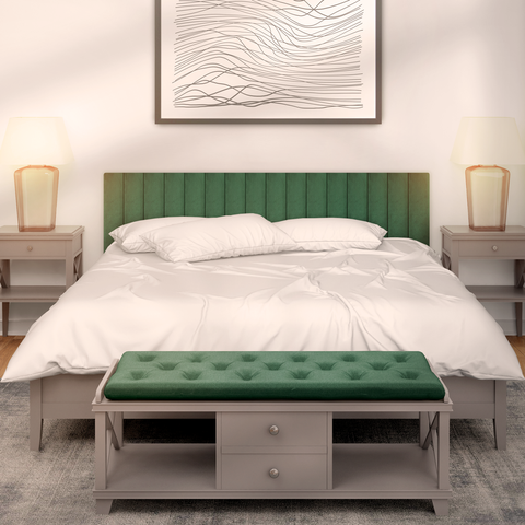 Kit 16 Cabeceiras Estofadas de Cama Queen Box Casal Modulada 1,60mx45cm