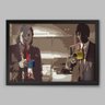 Quadro Filme Pulp Fiction Cena - 45x30cm - Moldura Caixa Preto - 1