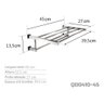 Toalheiro Rack 45 Cm - Kromus Qd0410-45 - 3