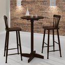 Ver imagem 1 de Conjunto Sala de Jantar/bar com Mesa e 2 Banquetas Altas Cr50119 Castanho