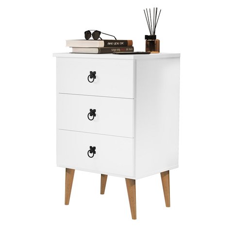 Mesa Madri 3 Gavetas Mini Cômoda