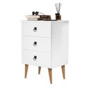 Ver imagem 1 de Mesa Madri 3 Gavetas Mini Cômoda