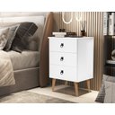 Ver imagem 2 de Mesa Madri 3 Gavetas Mini Cômoda