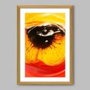 Ver imagem 1 de Quadro Pintura Olho - 45x30cm - Moldura Caixa Madeira