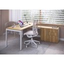 Ver imagem 1 de Conjunto para Escritório com Mesa Escrivaninha e Balcão Concept Móvel na Caixa
