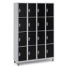 Armários Guarda Volume Aço 16 Portas para Vestiários Cor:preto - 1