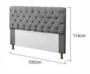 Ver imagem 4 de Kit Cabeceira + Calçadeira Baú Mirage Solteiro 100cm Suede - Renascer Decor:Cinza