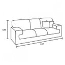 Ver imagem 7 de Conjunto de Sofás 3 e 2 Lugares Realeza Espresso Móveis