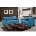 Ver imagem 1 de Conjunto de Sofás 3 e 2 Lugares Realeza Espresso Móveis