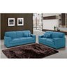 Conjunto de Sofás 3 e 2 Lugares Realeza Espresso Móveis - 1