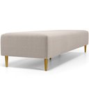 Ver imagem 7 de Kit 02 Puffs Decorativo Sala de Estar Bali W01 Pés Palito 190x60cm Bouclê Creme - Lyam Decor