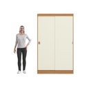 Ver mais imagens de Guarda-roupa Casal com 2 Gavetas Kappesberg Canela/off White 121cm