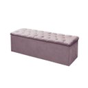 Ver imagem 3 de Kit Cabeceira + Calçadeira Baú Mirage Solteiro 90cm:Rosa