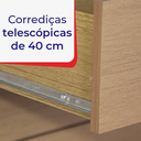 Ver mais imagens de Guarda Roupa com Espelho Casal 3 Portas 6 Gavetas 100% Mdf Miami