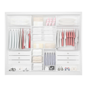 Ver imagem 4 de Guarda Roupa com Espelho Casal 3 Portas 6 Gavetas 100% Mdf Miami