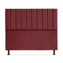 Ver imagem 2 de Kit Cabeceira + Calçadeira Baú Cancun King Size 195cm Suede - Renascer Decor:Bordo