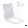 Assento Plástico com Soft Close para Vaso Sanitário Topázio Pingoo.casa - Branco - 4