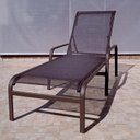 Ver imagem 2 de Espreguiçadeira para Piscina | Área Externa | Varanda - Espreguiçadeira Maresias | Alumínio Marrom C