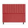 Cabeceira Cancun Para Cama Box King Size 195cm Suede - Renascer Decor:Vermelho - 1