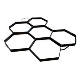 Forma Aço para Carimbar Pisos Massa Imitar Estampar Sextavada 25x25cm - 3