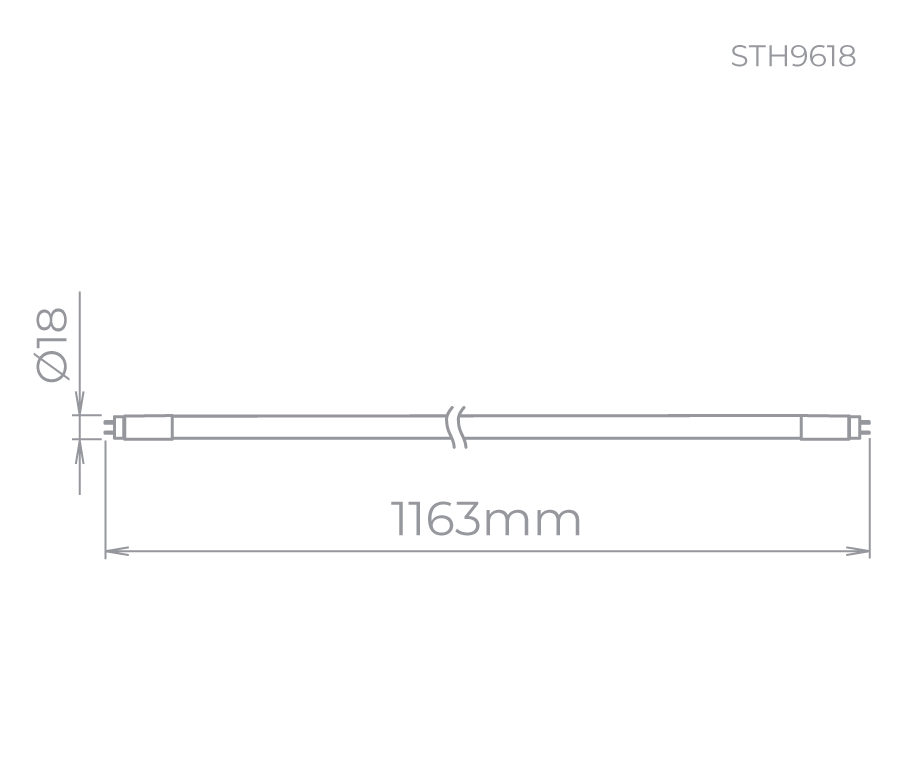 18W TUBULAR T5 115cm 6500k STH9618/65 STELLA - 3