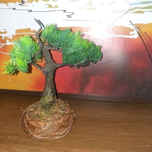 Bonsai Artificial Etéreo Ventania no Vaso Ninho - 3