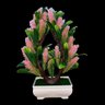 Bonsai Artificial Etéreo Super Nova Pinha Pink Vaso Branco - 8