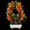 Bonsai Artificial Etéreo Super Nova Pinha Laranja Vaso Bran - 8