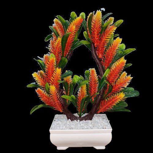 Bonsai Artificial Etéreo Super Nova Pinha Laranja Vaso Bran - 1