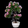 Bonsai Artificial Etéreo Vega Rosa no Vaso Branco - 2