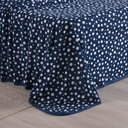 Ver imagem 4 de Jogo de Cama Lençol King Poá 100% Algodão Azul Marinho Estampado Bolinha Toque Macio 4 Peças