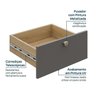Gaveteiro Modular 45x120 6 Gavetas Frame CabeCasa MadeiraOriginals - 7