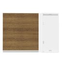 Ver imagem 5 de Armário de Cozinha Aéreo de Canto 1 Porta Branco/Rustic Glamy Madesa